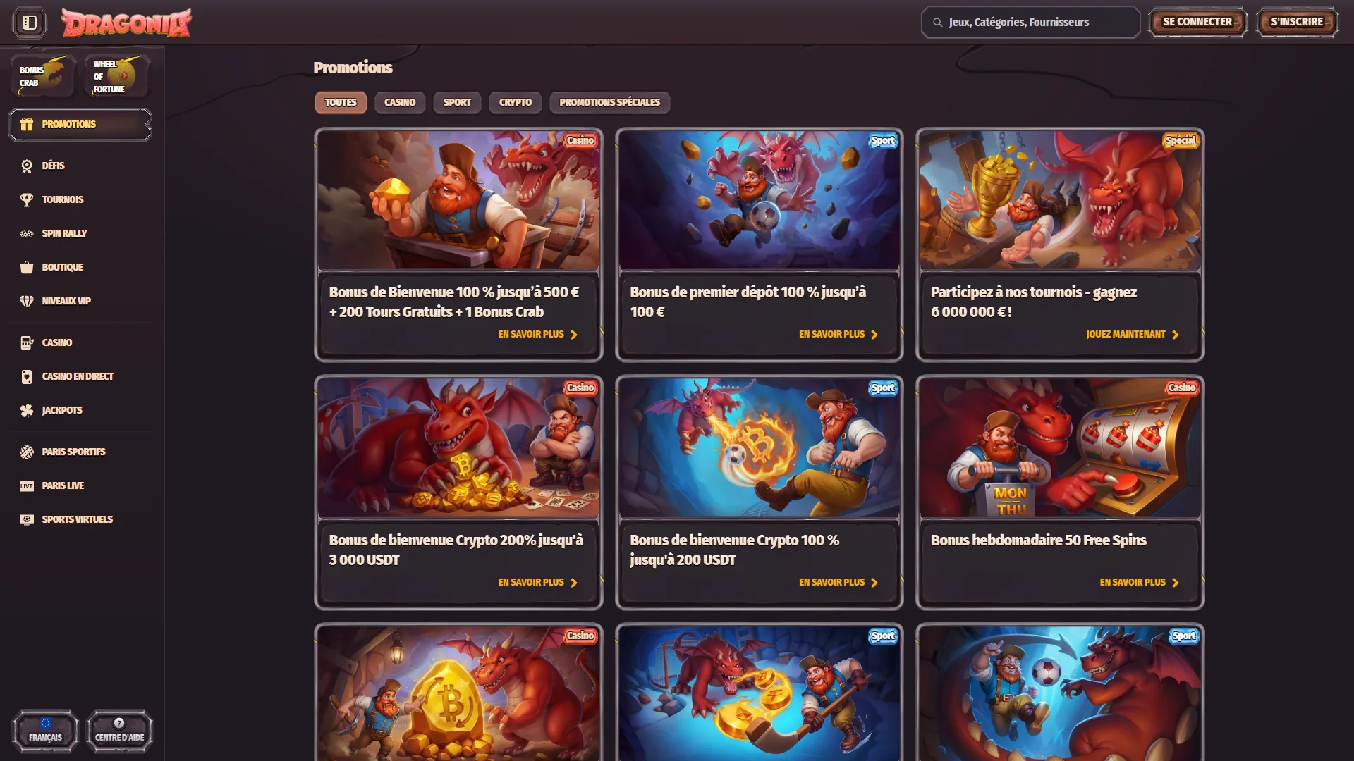Dragonia casino bonus : Test et Evaluation de la Plateforme